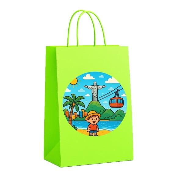 Sacola de Papel Personalizada Infantil Rio de Janeiro
