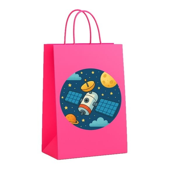 Sacola de Papel Personalizada Infantil Satélite