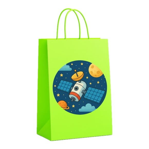 Sacola de Papel Personalizada Infantil Satélite