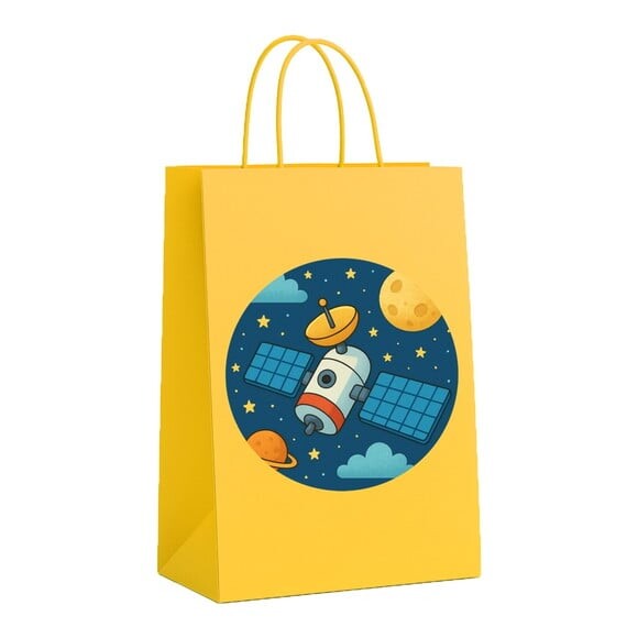 Sacola de Papel Personalizada Infantil Satélite