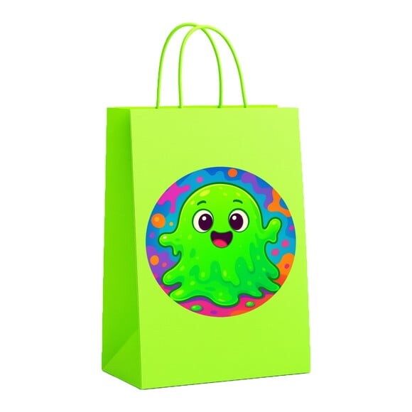 Sacola de Papel Personalizada Infantil Slime