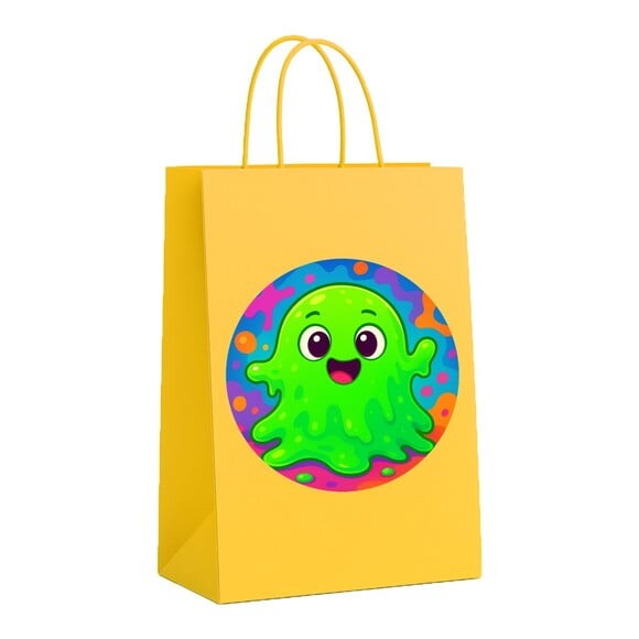 Sacola de Papel Personalizada Infantil Slime