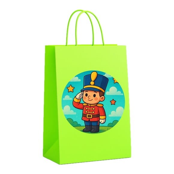 Sacola de Papel Personalizada Infantil Soldadinho de Chumbo