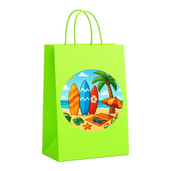 Sacola de Papel Personalizada Infantil Surf