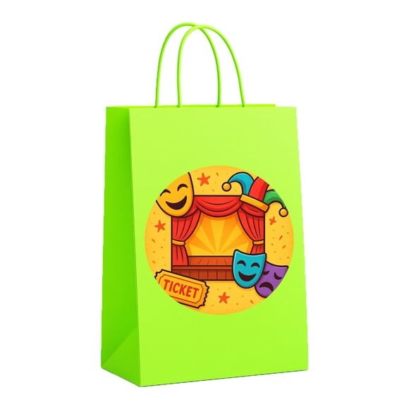 Sacola de Papel Personalizada Infantil Teatro Infantil
