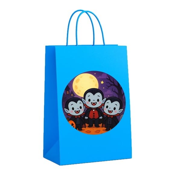 Sacola de Papel Personalizada Infantil Vampirinhos Fofinhos