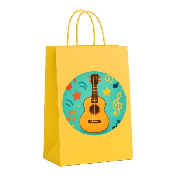Sacola de Papel Personalizada Infantil Violão