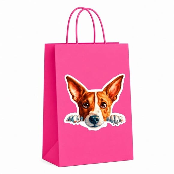 Sacola Papel Festa Raça Cachorro Basenji