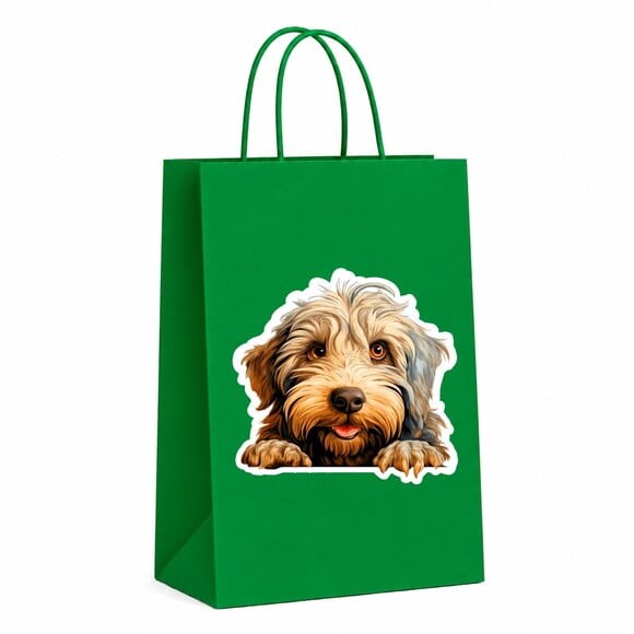 Sacola Papel Festa Raça Cachorro Bergamasco