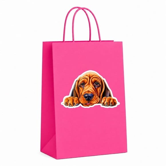 Sacola Papel Festa Raça Cachorro Bloodhound