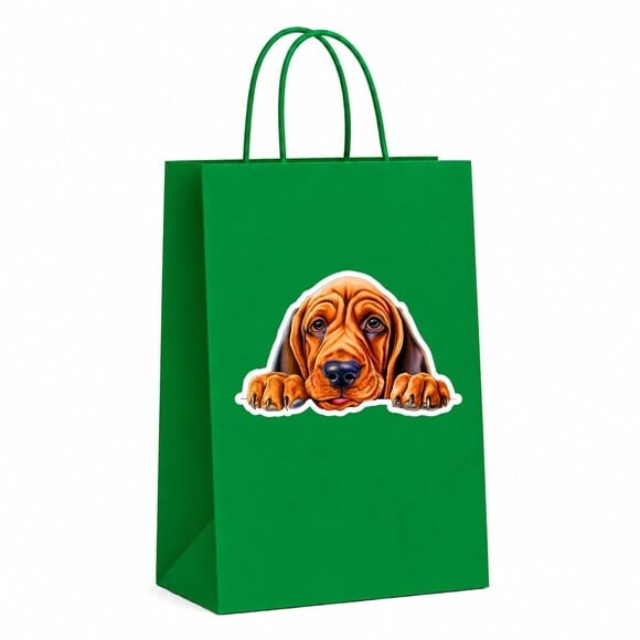 Sacola Papel Festa Raça Cachorro Bloodhound