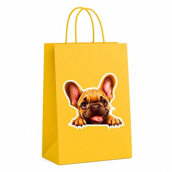 Sacola Papel Festa Raça Cachorro Bulldog Francês