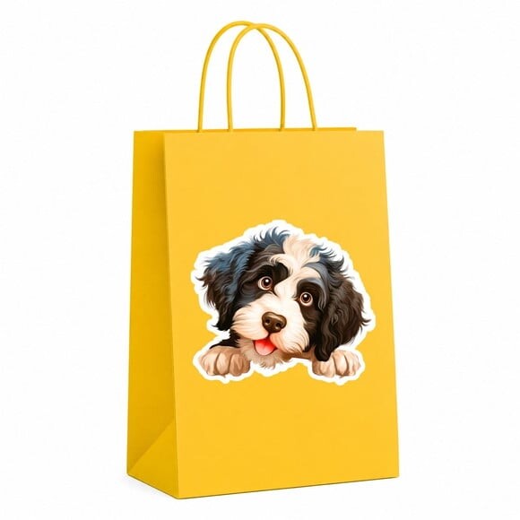 Sacola Papel Festa Raça Cachorro Cão de Água Português