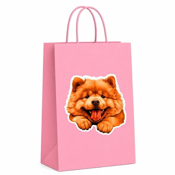 Sacola Papel Festa Raça Cachorro Chow Chow