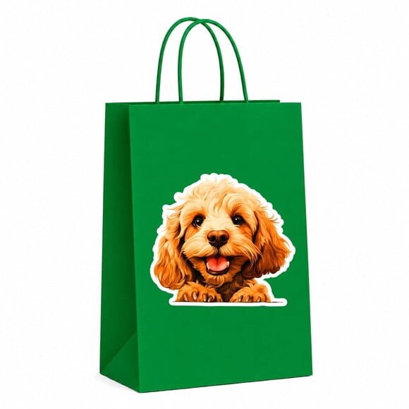 Sacola Papel Festa Raça Cachorro Cockapoo