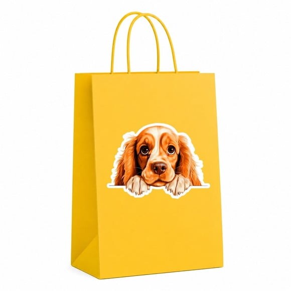 Sacola Papel Festa Raça Cachorro Cocker Spaniel Americano