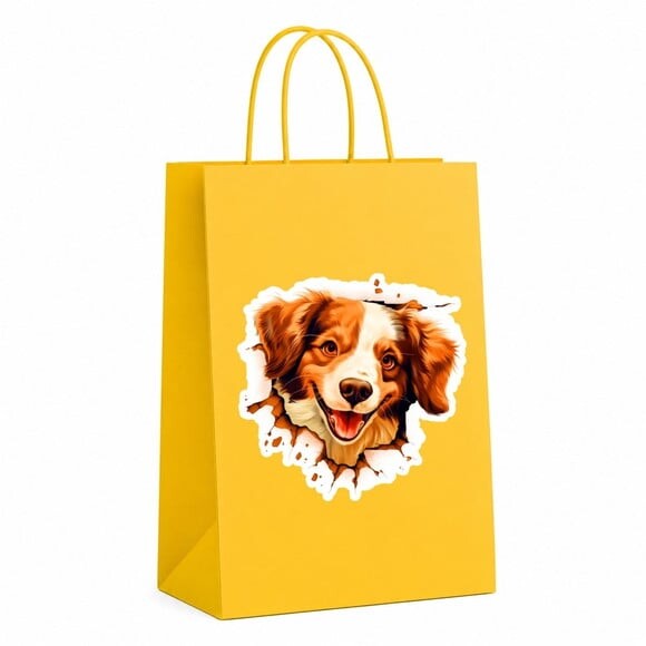 Sacola Papel Festa Raça Cachorro Kooikerhondje