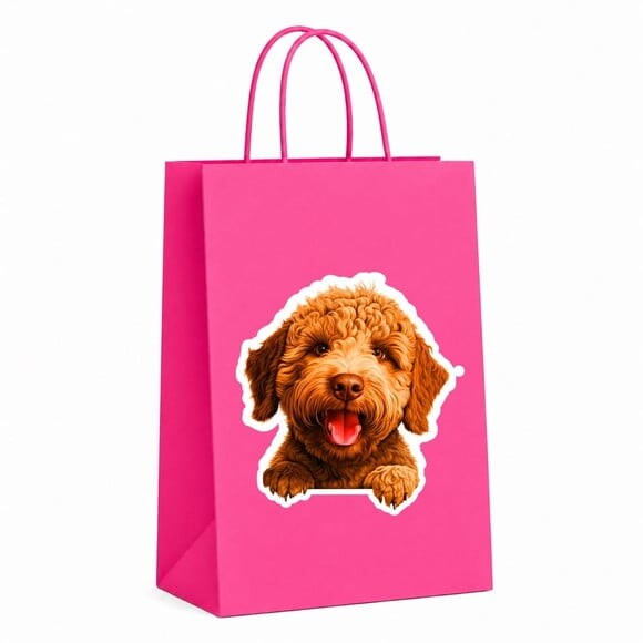 Sacola Papel Festa Raça Cachorro Lagotto Romagnolo