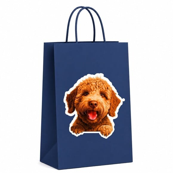 Sacola Papel Festa Raça Cachorro Lagotto Romagnolo