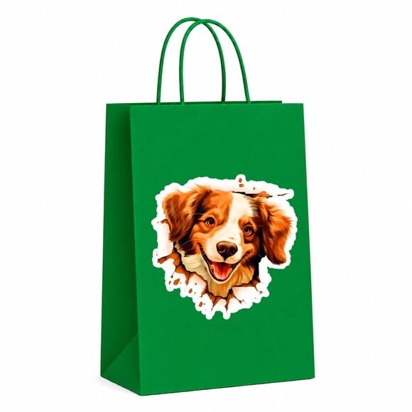 Sacola Papel Festa Raça Cachorro Kooikerhondje
