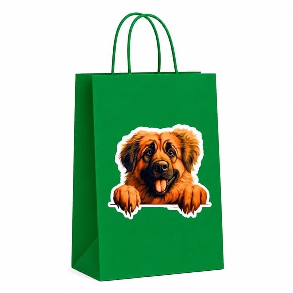 Sacola Papel Festa Raça Cachorro Leonberger