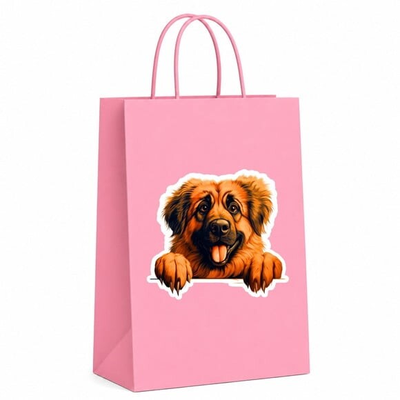 Sacola Papel Festa Raça Cachorro Leonberger