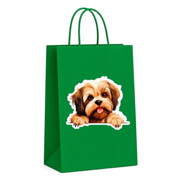Sacola Papel Festa Raça Cachorro Lhasa Apso