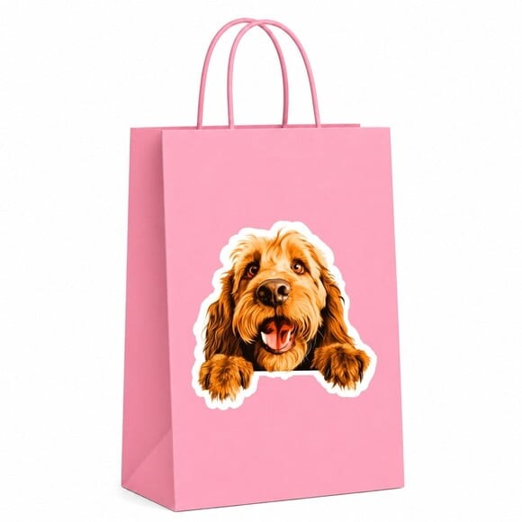 Sacola Papel Festa Raça Cachorro Otterhound