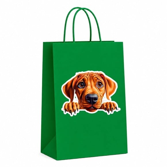 Sacola Papel Festa Raça Cachorro Rhodesian Ridgeback
