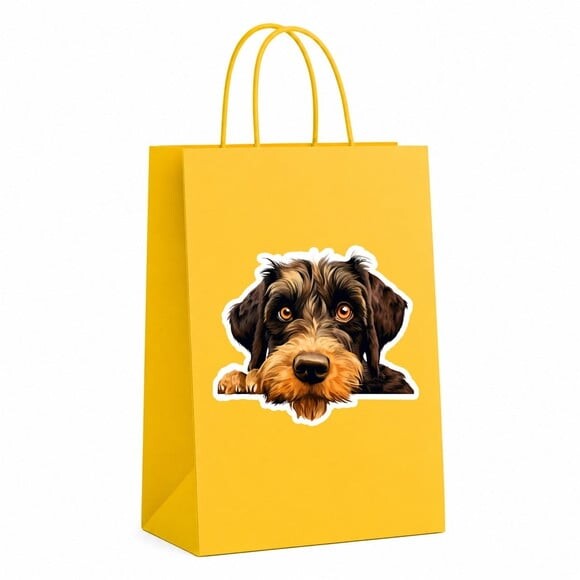 Sacola Papel Festa Raça Cachorro Schnauzer Gigante