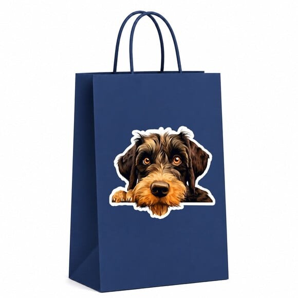 Sacola Papel Festa Raça Cachorro Schnauzer Gigante