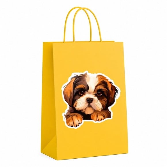 Sacola Papel Festa Raça Cachorro Shih Tzu