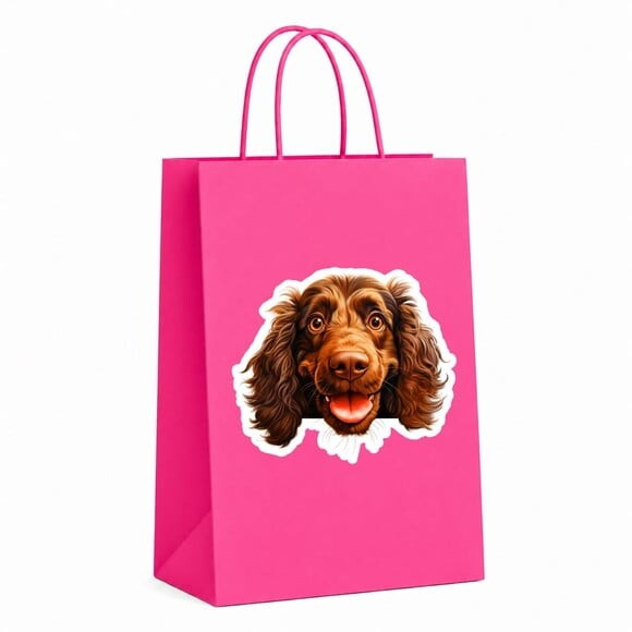 Sacola Papel Festa Raça Cachorro Spaniel Boykin