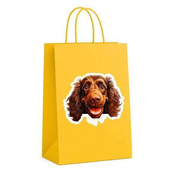 Sacola Papel Festa Raça Cachorro Spaniel Boykin