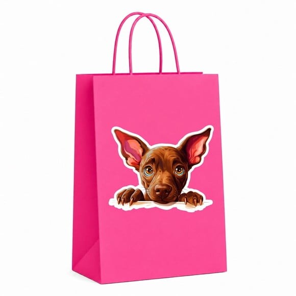 Sacola Papel Festa Raça Cachorro Xoloitzcuintli