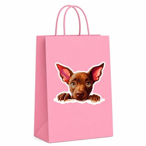 Sacola Papel Festa Raça Cachorro Xoloitzcuintli