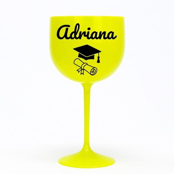Taça Gin 580ml Formatura Personalizada com Nome Adriana
