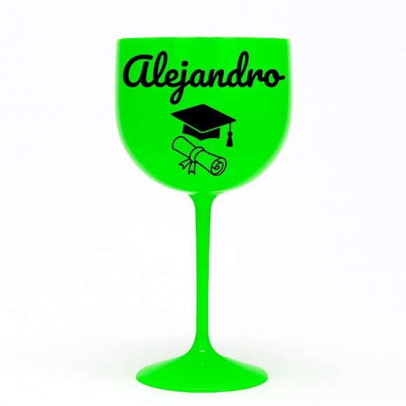 Taça Gin 580ml Formatura Personalizada com Nome Alejandro