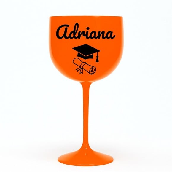 Taça Gin 580ml Formatura Personalizada com Nome Adriana