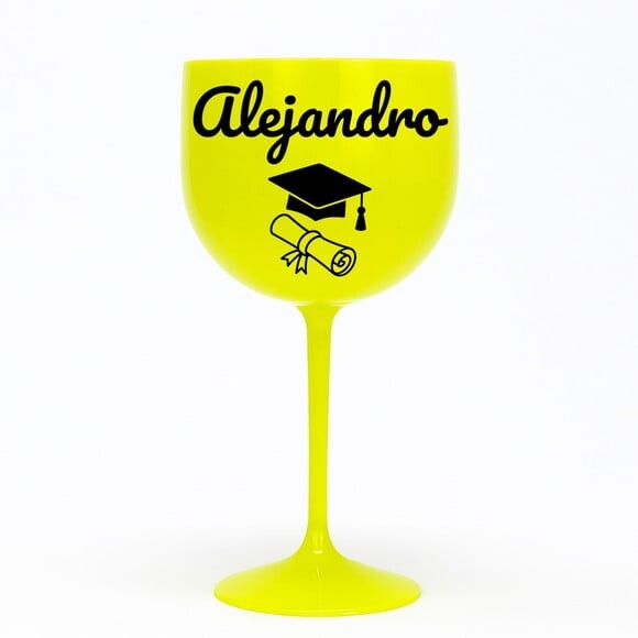Taça Gin 580ml Formatura Personalizada com Nome Alejandro