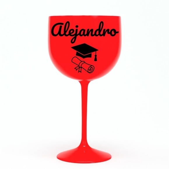 Taça Gin 580ml Formatura Personalizada com Nome Alejandro