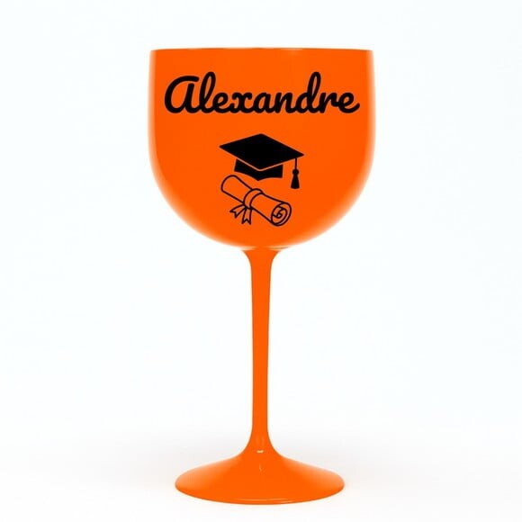 Taça Gin 580ml Formatura Personalizada com Nome Alexandre