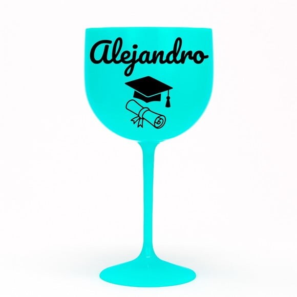 Taça Gin 580ml Formatura Personalizada com Nome Alejandro