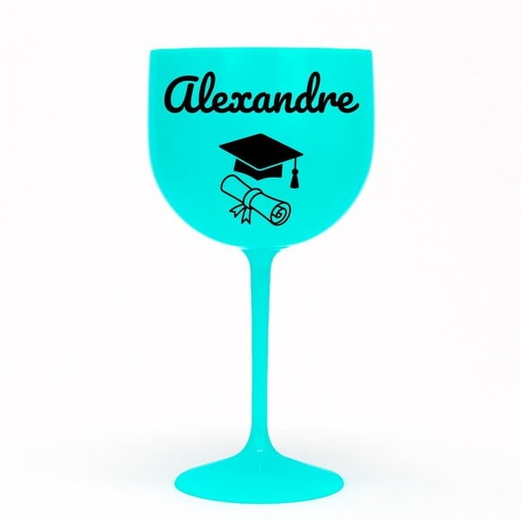Taça Gin 580ml Formatura Personalizada com Nome Alexandre