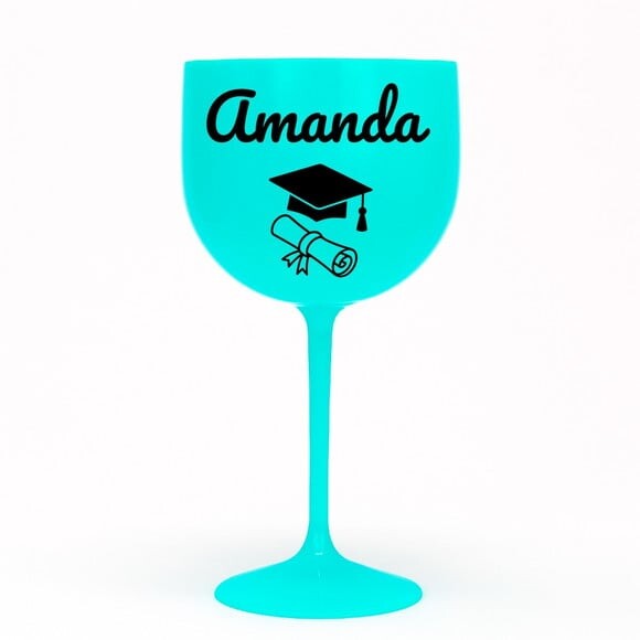Taça Gin 580ml Formatura Personalizada com Nome Amanda