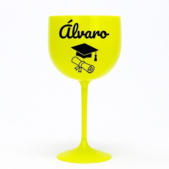 Taça Gin 580ml Formatura Personalizada com Nome Álvaro