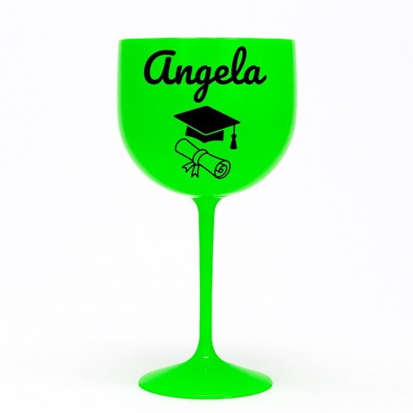 Taça Gin 580ml Formatura Personalizada com Nome Angela