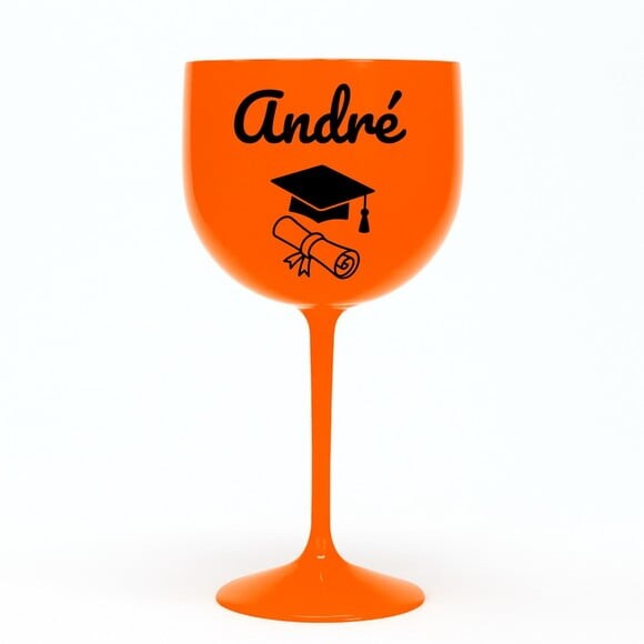 Taça Gin 580ml Formatura Personalizada com Nome André