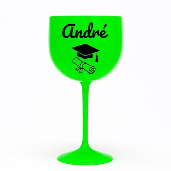 Taça Gin 580ml Formatura Personalizada com Nome André