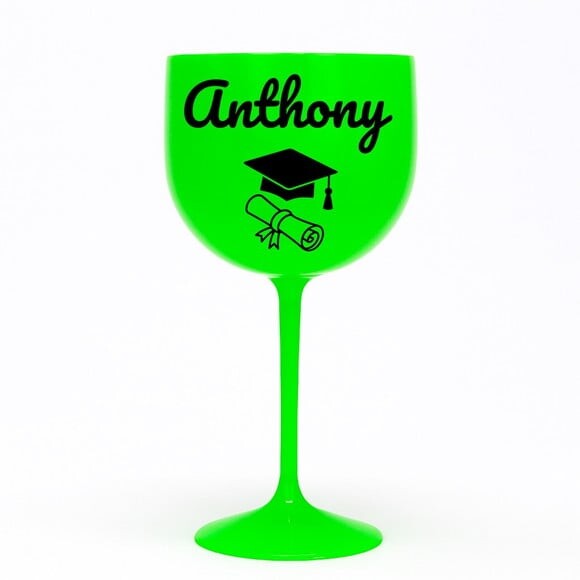 Taça Gin 580ml Formatura Personalizada com Nome Anthony